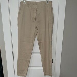 Poetry Women's Straight Linen Leg Pants - Tan